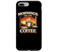 Custodia per iPhone 7 Plus/8 Plus Le mattine sono per il caffè Caffeina vintage al tramonto