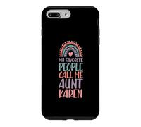 Custodia per iPhone 7 Plus/8 Plus Le mie persone preferite mi chiamano zia Karen Nome zia