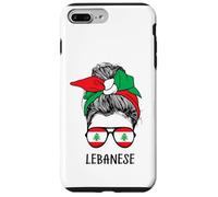 Custodia per iPhone 7 Plus/8 Plus Lebanese Girl Lebanese Heritage Lebanon Flag