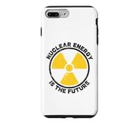 Custodia per iPhone 7 Plus/8 Plus L'energia nucleare è il simbolo rotondo di avvertimento delle radiazioni del futuro
