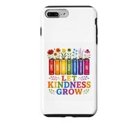 Custodia per iPhone 7 Plus/8 Plus Let Kindness Grow Rainbow Books Fiori Gentilezza Orgoglio