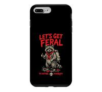 Custodia per iPhone 7 Plus/8 Plus Let's Get Feral! Hiking Scout Racoon Scouting America