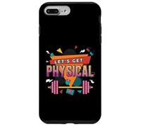 Custodia per iPhone 7 Plus/8 Plus Lets Get Physical Fitness Retrò 80s Gym Workout Fitness