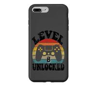 Custodia per iPhone 7 Plus/8 Plus Level Eight Unlocked 8th Birthday Tee Video Game 8 Year Old
