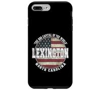 Custodia per iPhone 7 Plus/8 Plus Lexington North Carolina, Vintage bandiera americana
