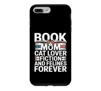 Custodia per iPhone 7 Plus/8 Plus Libro Mom Cat Lover Fiction And Felines Forever