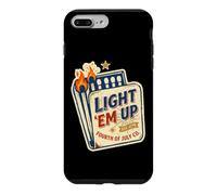 Custodia per iPhone 7 Plus/8 Plus Light Em Up Quarto di luglio patriottico Vintage Matchbook USA