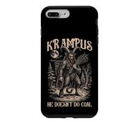 Custodia per iPhone 7 Plus/8 Plus Linoleografia Krampus Non fa Coal Dark Folklore Men