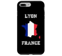 Custodia per iPhone 7 Plus/8 Plus Lione Francia Vintage Bandiera Francia Mappa Design