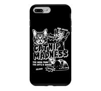 Custodia per iPhone 7 Plus/8 Plus Locandina retrò divertente per proprietari di gatti con erba gatta, film B