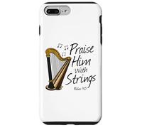 Custodia per iPhone 7 Plus/8 Plus Lodatelo con le corde, Arpa Arpista Musicista Cristiano