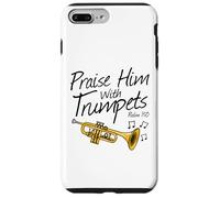 Custodia per iPhone 7 Plus/8 Plus Lodatelo con le trombe, trombettista cristiano e musicista