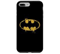 Custodia per iPhone 7 Plus/8 Plus Logo Batman Splash Emblema Graffiti Giallo su Nero
