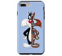 Custodia per iPhone 7 Plus/8 Plus Looney Tunes Slyvester Half Skeleton