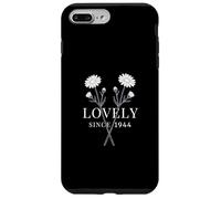 Custodia per iPhone 7 Plus/8 Plus Lovely Since 1944 - Compleanno floreale vintage con margherite