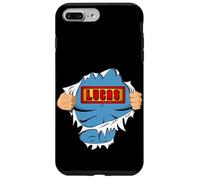 Custodia per iPhone 7 Plus/8 Plus Lucas Name Superhero Gift for Boys Named Lucas