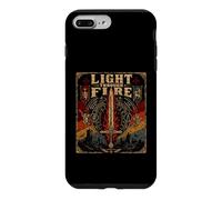 Custodia per iPhone 7 Plus/8 Plus Luce Attraverso il Fuoco Armatura Cristiana Di Dio Fede