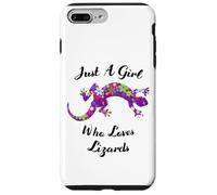 Custodia per iPhone 7 Plus/8 Plus Lucertola Just A Girl Who Loves Lizards Outfit Lizard Lover