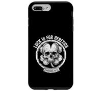 Custodia per iPhone 7 Plus/8 Plus Lucky is for Heretics - Proverbi 16:33 St Patricks Day Skull
