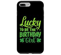 Custodia per iPhone 7 Plus/8 Plus Lucky to Be the Birthday Girl Shamrock St Patrick's Day