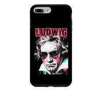 Custodia per iPhone 7 Plus/8 Plus Ludwig van Beethoven - Compositore divertente retrò Pop Art Music
