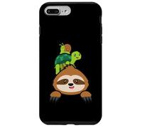 Custodia per iPhone 7 Plus/8 Plus Lumaca tartaruga bradipo equitazione pigro vita gara per una corsa maratona