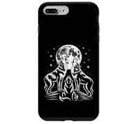Custodia per iPhone 7 Plus/8 Plus Lupi divertenti che ululano alla luna sotto le stelle