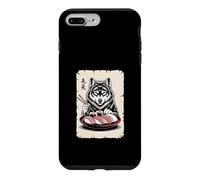 Custodia per iPhone 7 Plus/8 Plus Lupo Mangiare Sushi Giapponese Ramen Anime