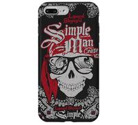 Custodia per iPhone 7 Plus/8 Plus Lynyrd Skynyrd Skull Paisley Simple Man Pirate Rock Vintage