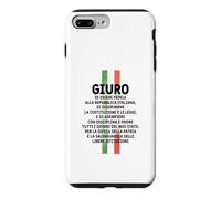 Custodia per iPhone 7 Plus/8 Plus Maglia Celebrativa, Formula Giuramento Repubblica Italiana