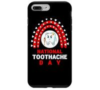 Custodia per iPhone 7 Plus/8 Plus Maglietta da giorno con mal di denti - Giornata nazionale del mal