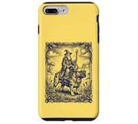 Custodia per iPhone 7 Plus/8 Plus Mago Cavalcando Bulldog Francese Fantasy Art