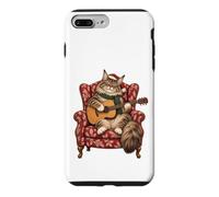 Custodia per iPhone 7 Plus/8 Plus Maine Coon - Chitarra acustica con gatto, canti natalizi