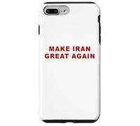 Custodia per iPhone 7 Plus/8 Plus Make Iran Great Again - Minimal Text White & Red