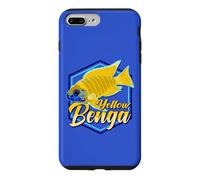 Custodia per iPhone 7 Plus/8 Plus Malawi Cichlid Pavone Cichlid Pesce Aulonocara Giallo Benga