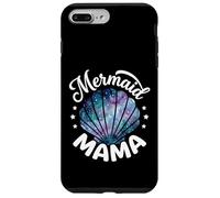 Custodia per iPhone 7 Plus/8 Plus Mama Of The Birthday Sirena Shell Rosa Fiore Corrispondenza