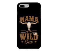 Custodia per iPhone 7 Plus/8 Plus Mama of The Wild One Cowboy Western Rodeo Party Matching Art