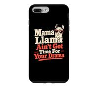 Custodia per iPhone 7 Plus/8 Plus Mamma lama No Time For Drama Joke Llama Humor