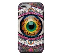 Custodia per iPhone 7 Plus/8 Plus Mandala Evil Eye Art Style Boho Hippie Estetica
