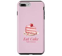 Custodia per iPhone 7 Plus/8 Plus Mangia i demoni di combattimento della torta (Dichiarazione divertente e strana strana)