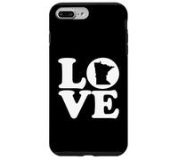 Custodia per iPhone 7 Plus/8 Plus Mappa del Minnesota Love Graphic