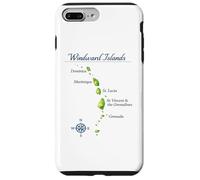 Custodia per iPhone 7 Plus/8 Plus Mappa di Isole Sopravento St Lucia Grenada