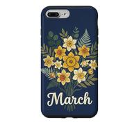 Custodia per iPhone 7 Plus/8 Plus March Birth Flower Daffodil Floral Birthday