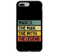 Custodia per iPhone 7 Plus/8 Plus Marco The Man The Myth The Legend Citazione personalizzata divertente