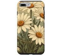 Custodia per iPhone 7 Plus/8 Plus Margherita Art Nouveau Elegance Mese Nascita Fiore
