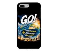 Custodia per iPhone 7 Plus/8 Plus Mark 16:15 Go Into All The World and Preach The Gospel