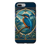 Custodia per iPhone 7 Plus/8 Plus Martin Pescatore - Kingfisher Art Nouveau