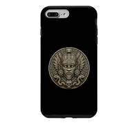 Custodia per iPhone 7 Plus/8 Plus Maschera della dea del serpente Maya antica pietra del tempio di pietra arte reliquia
