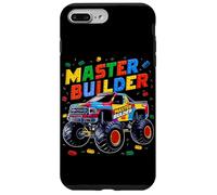 Custodia per iPhone 7 Plus/8 Plus Master Builder Monster Truck Bambini Building Blocks Brick Boys