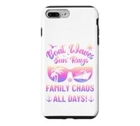 Custodia per iPhone 7 Plus/8 Plus Matching Family Boat Waves Sun Rays Family Chaos All Days